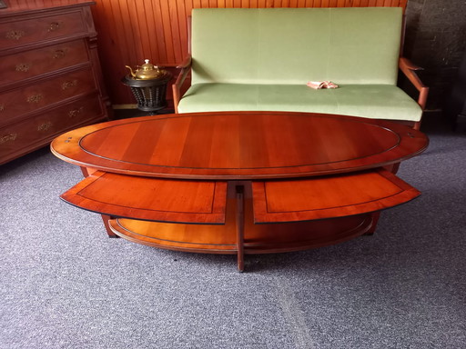 Art Deco salontafel met uitschuifbare plankjes