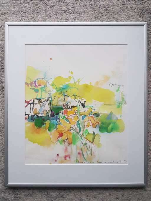 Tino Lintelo Kl. zeefdruk 2x – lithos zeefdrukken, Paper, Abstract