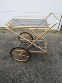Intrekbare vintage serveerwagen - jaren 60