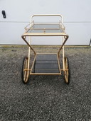Intrekbare vintage serveerwagen - jaren 60