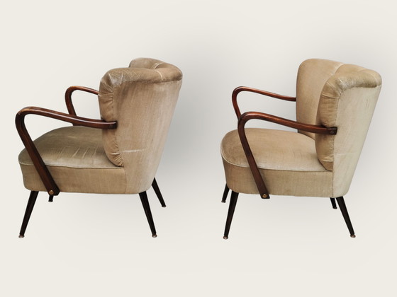 Image 1 of 2x Mid Century fauteuils