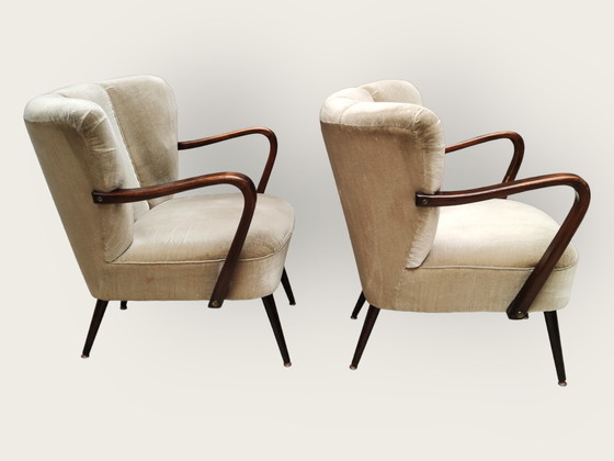 Image 1 of 2x Mid Century fauteuils