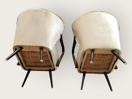 Image 1 of 2x Mid Century fauteuils