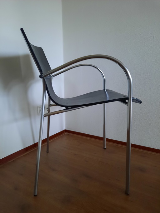 2x Vintage Kens “Jim” design stoelen door Wim Marseille