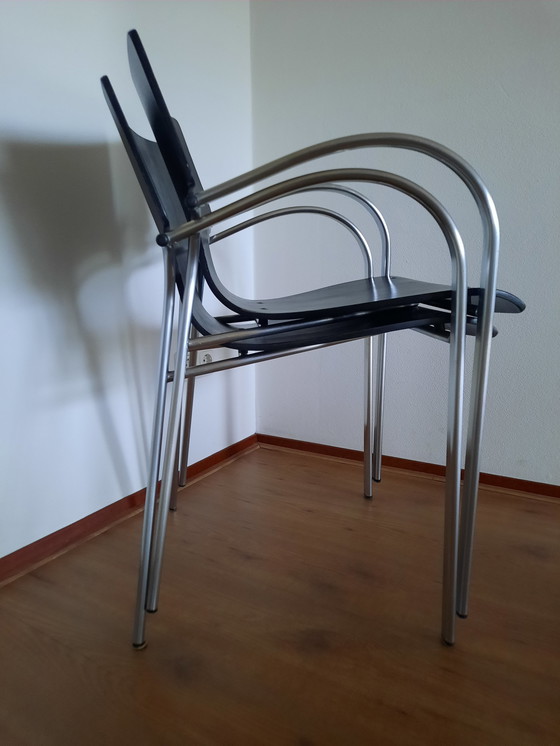 Image 1 of 2x Vintage Kens “Jim” design stoelen door Wim Marseille