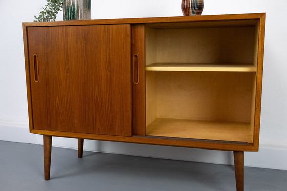 Image 1 of Vintage Deens teakhouten Dressoirs van Carlo Jensen voor Hundevad & Co., jaren 60