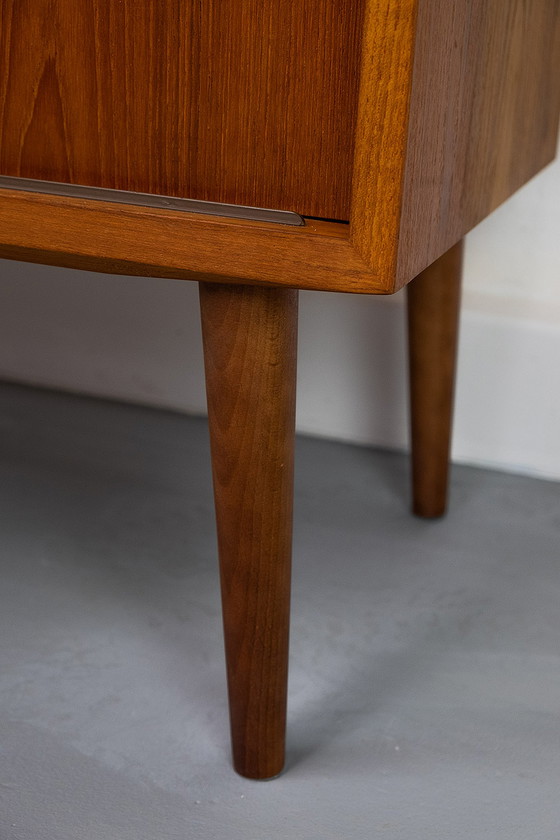 Image 1 of Vintage Deens teakhouten Dressoirs van Carlo Jensen voor Hundevad & Co., jaren 60