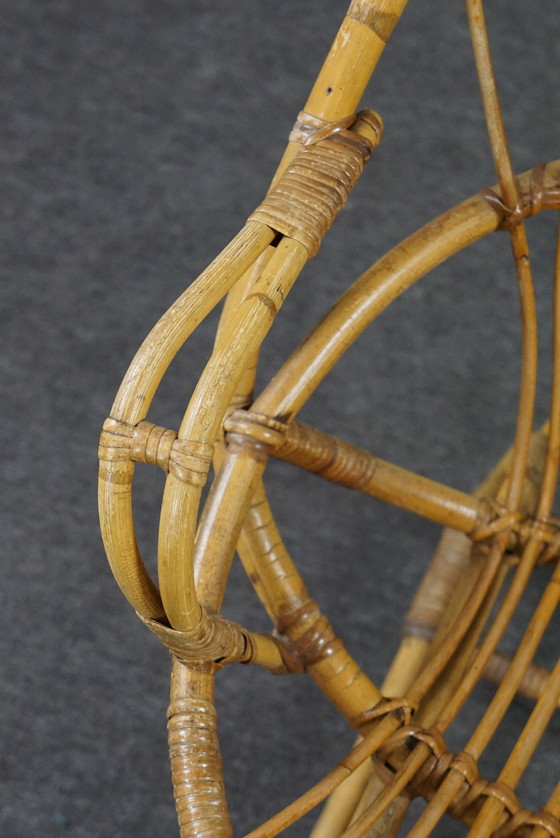 Image 1 of Rotan fauteuil met armleuningen, Dutch Design, 1950