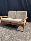 Vintage 2-zitsbank teak