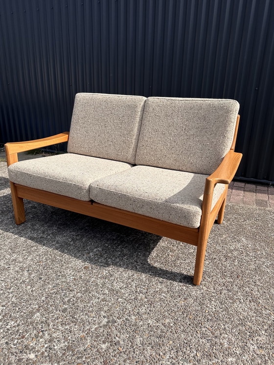 Image 1 of Vintage 2-zitsbank teak