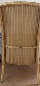6x Lloyd Loom eetkamerstoelen