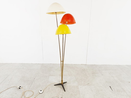 Mid century paddestoel vloerlamp, jaren 50