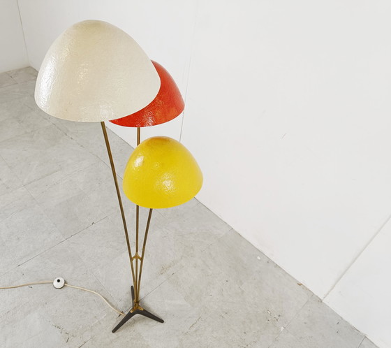 Image 1 of Mid century paddestoel vloerlamp, jaren 50