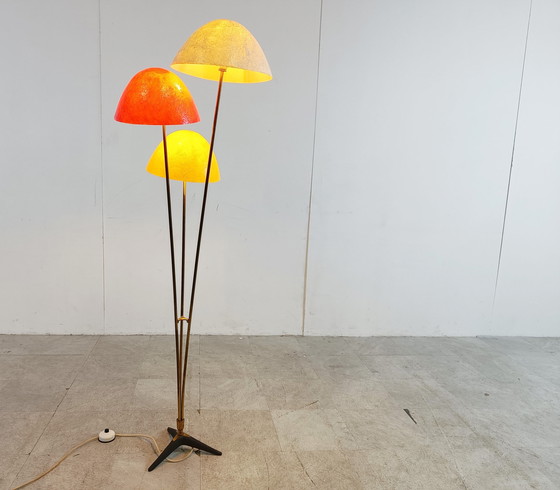 Image 1 of Mid century paddestoel vloerlamp, jaren 50