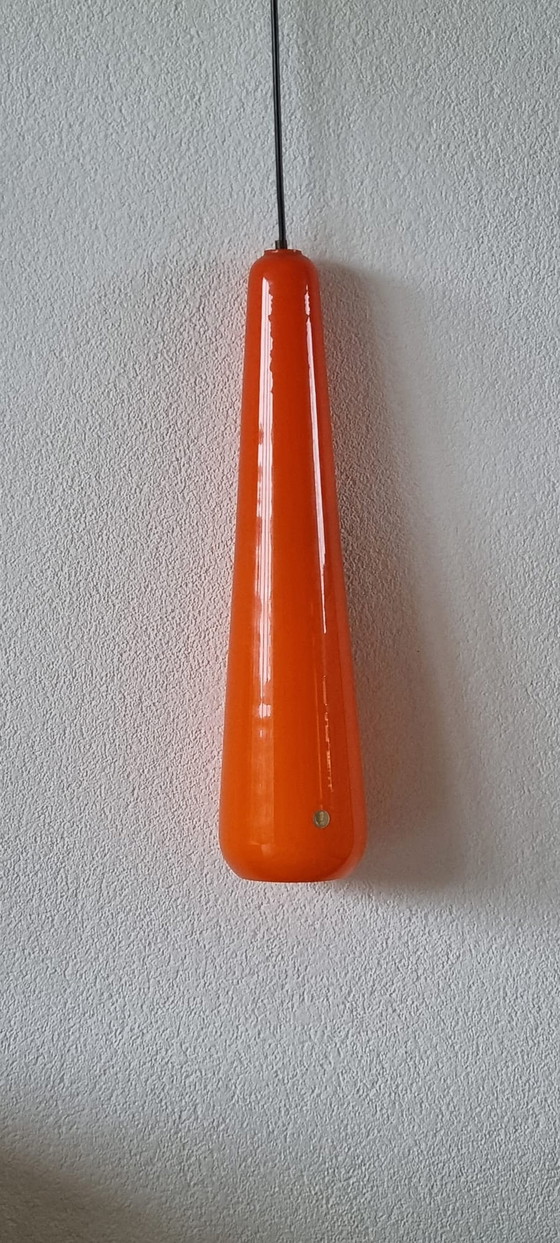 Image 1 of Vistosi (Murano) mondgeblazen glazen hanglamp