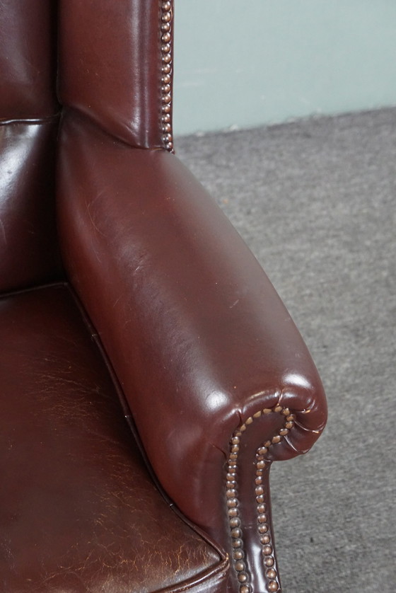 Image 1 of Schapenleren fauteuil/ armchair in een warme kleur