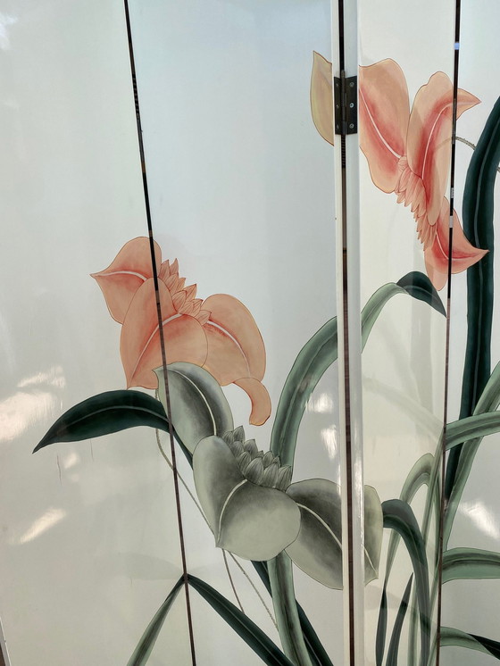 Image 1 of Vintage kamerscherm bloemen