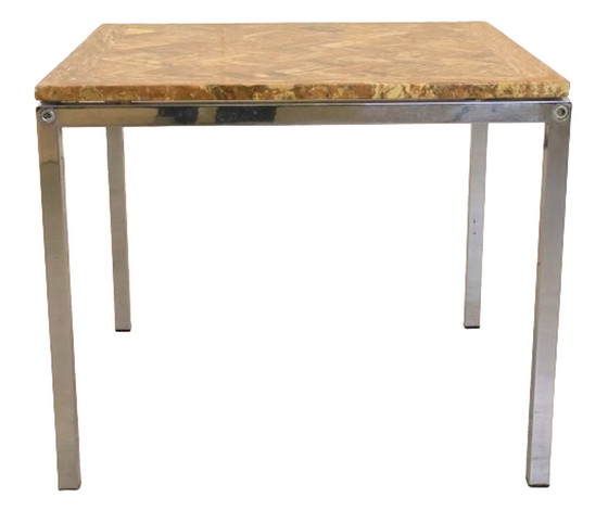 Image 1 of Onyx salontafel / bijzettafel 'Oersdorf' vintage