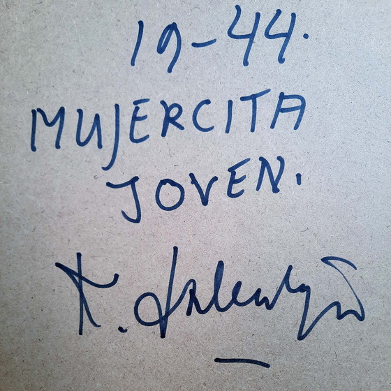 Image 1 of Kees Salentijn - Mujercita Joven tekening