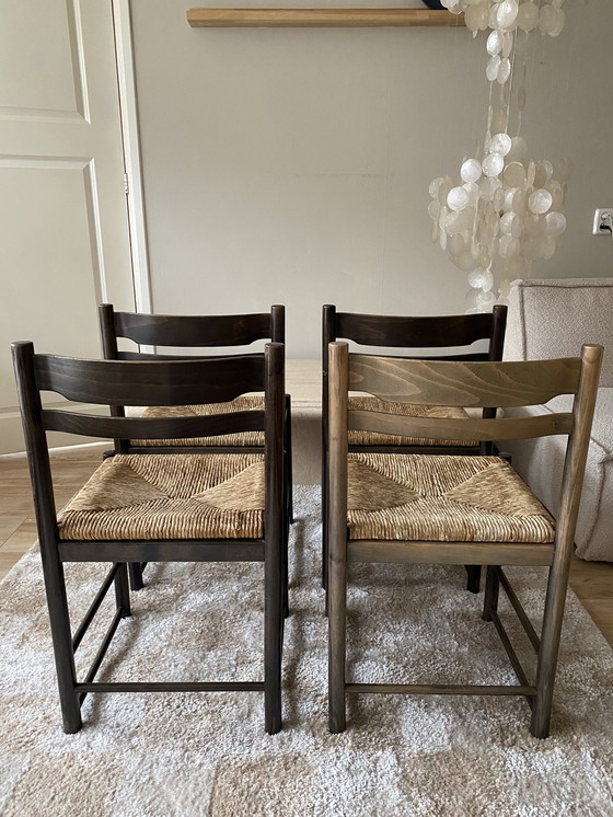 Image 1 of 4 x Vintage eetkamerstoel