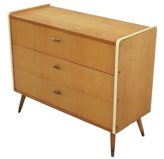 Image 1 of Vintage schoenenkast schoenenkastje blond