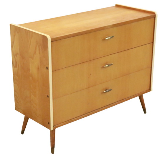 Image 1 of Vintage schoenenkast schoenenkastje blond