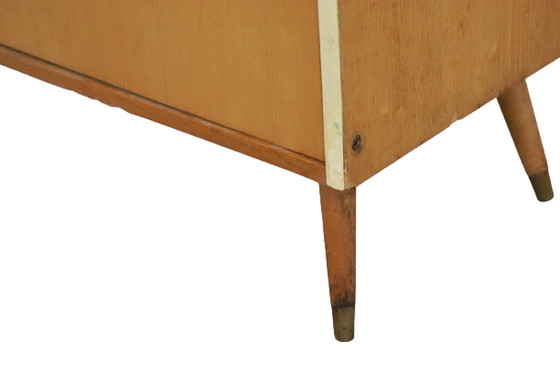 Image 1 of Vintage schoenenkast schoenenkastje blond