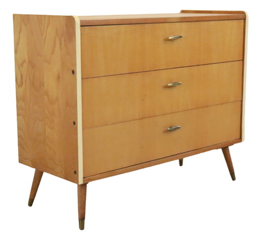 Vintage schoenenkast schoenenkastje blond