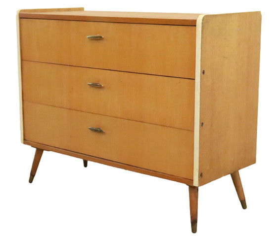 Image 1 of Vintage schoenenkast schoenenkastje blond