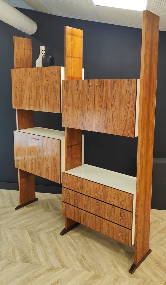 Image 1 of Vintage pallisander wandsysteem