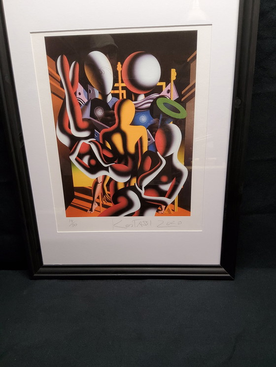 Image 1 of Mark Kostabi, litho, gesigneerd en genummerd