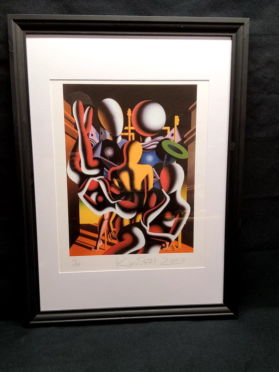 Image 1 of Mark Kostabi, litho, gesigneerd en genummerd