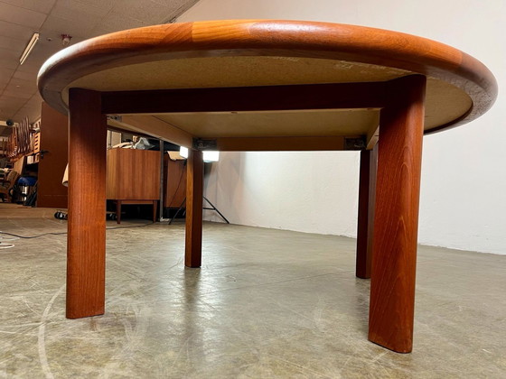 Image 1 of Salontafel Tue Poulsen Haslev teak Keramiek tegels Mid Century