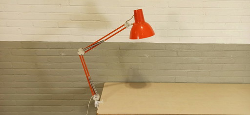 Vintage Luxo tafellamp bureaulamp klemlamp