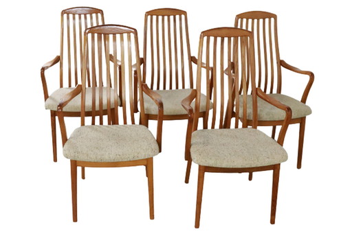 5x Edward Valentinsen Deense eetkamerstoelen "Virum"