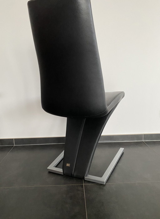 6x Rolf Benz eetkamerstoelen