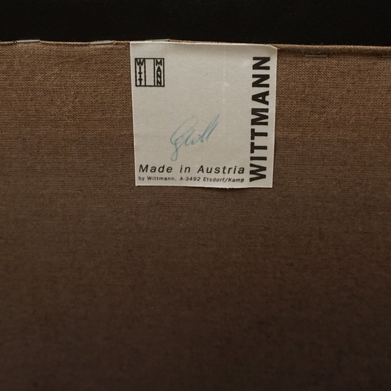 Image 1 of 2x Wittmann Aura Fauteuils Leer zwart