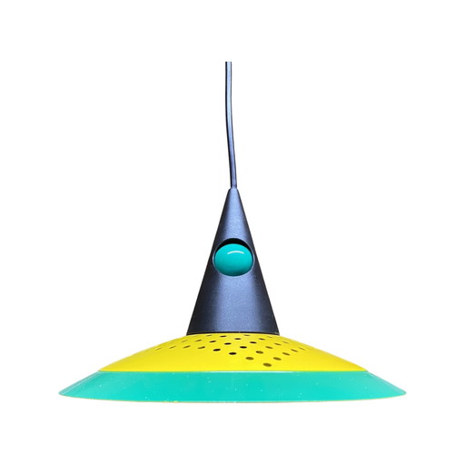 Vintage groen-gele hanglamp