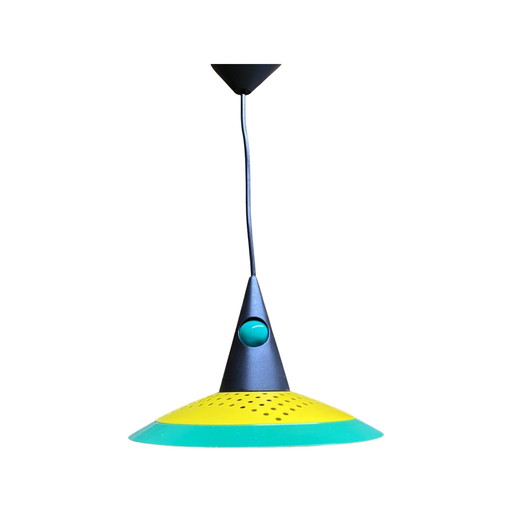 Vintage groen-gele hanglamp