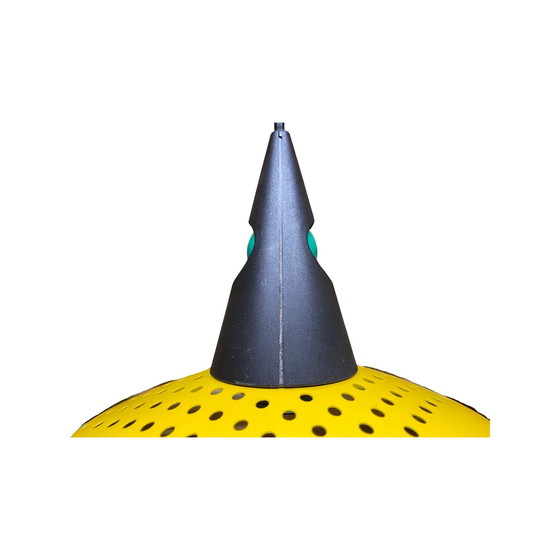 Image 1 of Vintage groen-gele hanglamp