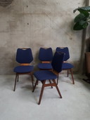 4x vintage stoel