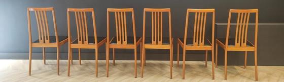 Image 1 of 6x Mid Century eettafel stoelen | Vintage