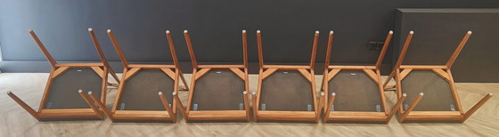 Image 1 of 6x Mid Century eettafel stoelen | Vintage