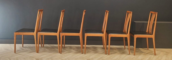 Image 1 of 6x Mid Century eettafel stoelen | Vintage