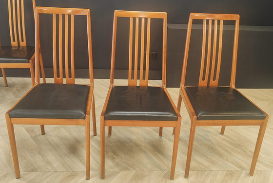 Image 1 of 6x Mid Century eettafel stoelen | Vintage