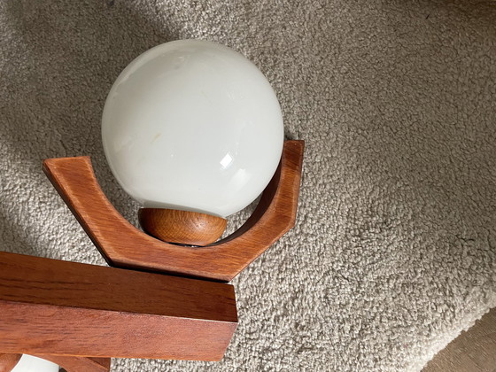 Image 1 of Vintage houten hanglamp