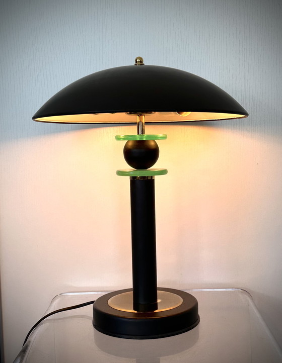 Image 1 of Vintage mushroom shell electric lamp ufo mfg.co ltd.