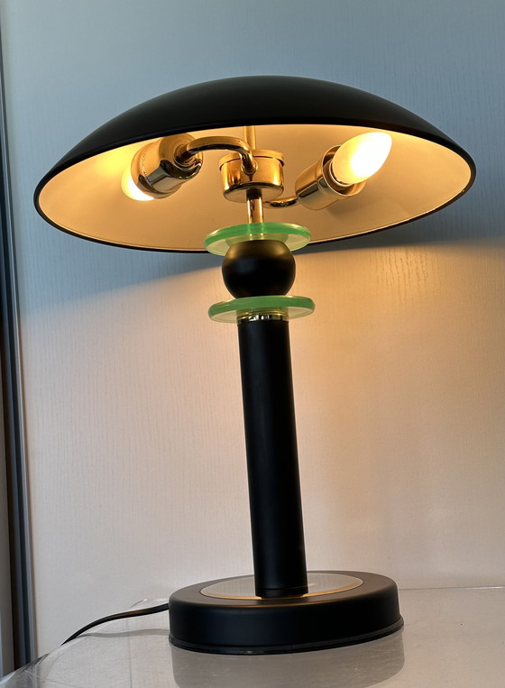 Image 1 of Vintage mushroom shell electric lamp ufo mfg.co ltd.