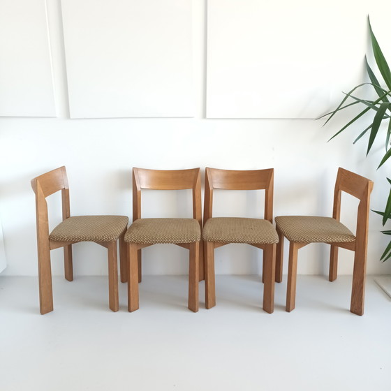 Image 1 of Set van 4 midcentury eetkamerstoelen