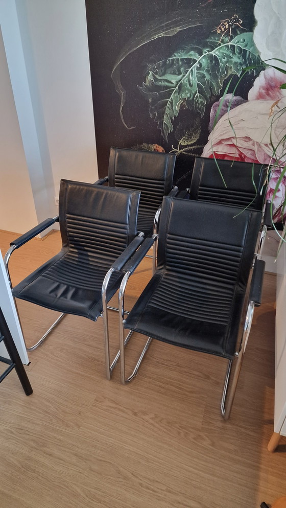 Image 1 of 4x Walter Knoll Art Collection Dialog fauteuils